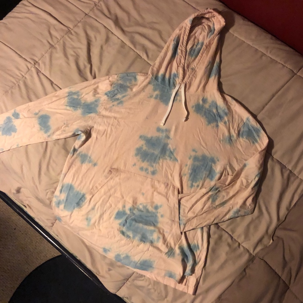 Like New Men’s Sz S Tie Dye Hoodie (Pink and Blue)